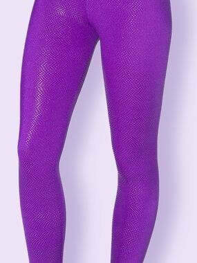 BlackMilk Pixie Dust Purple Leggings S BMC Glitter Discontinued Fairy Goth